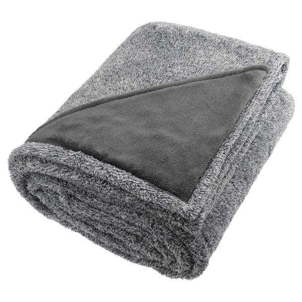 Heathered Fuzzy Fleece Blanket - Image 6