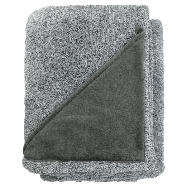 Heathered Fuzzy Fleece Blanket - Image 7