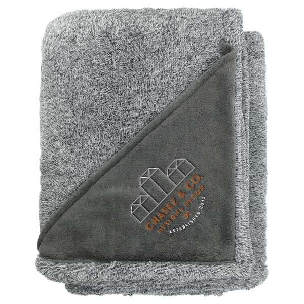 Heathered Fuzzy Fleece Blanket - Image 10