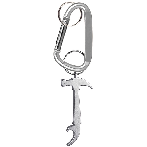 Hammer Shaped Bottle Opener Key Holder and Carabiner - Image 6