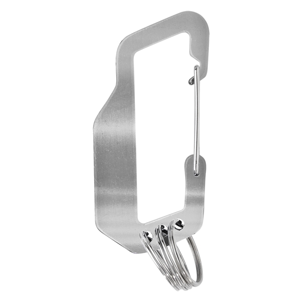 Aluminum Carabiner With Triple Split Ring - Image 10