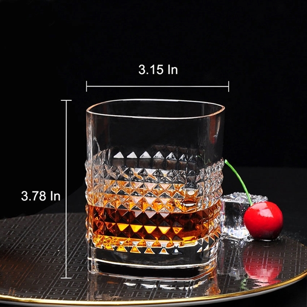 12.8 oz crystal whiskey glasses glassware     - Image 2