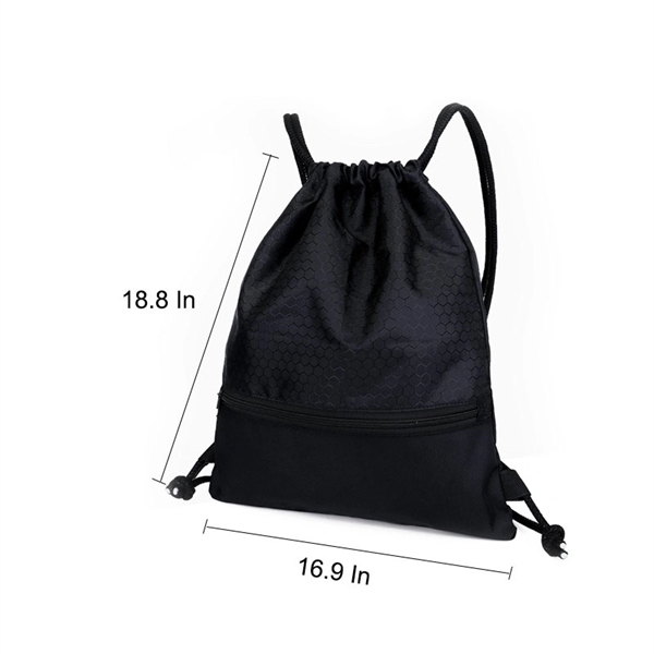 18.9'' Oxford drawstring backpack string bags     - Image 2