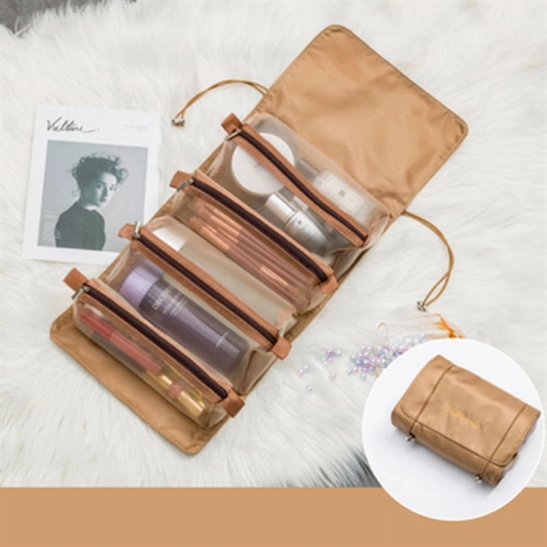 Fashion Roll-Up Cosmetic Case Removable Makeup Bag      - Image 6