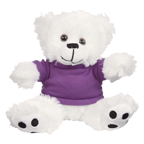 6" Plush Big Paw Bear With Shirt - Image 11