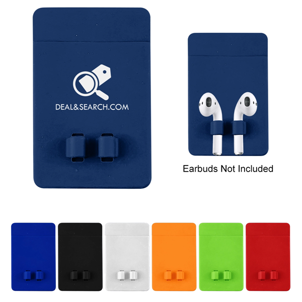 Phone Wallet With Earbuds Holder - Image 1