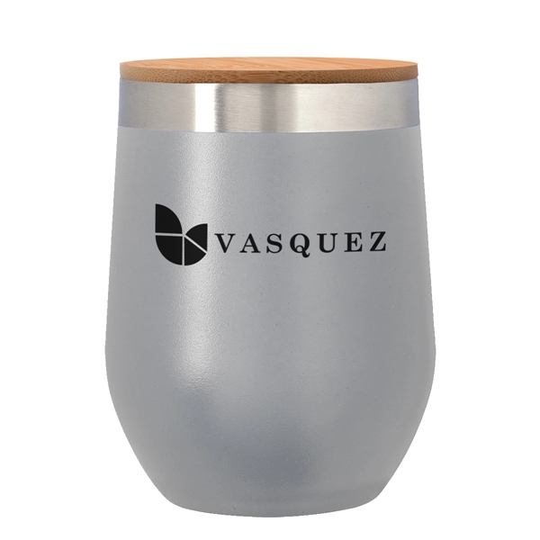 12 Oz. Vinay Stemless Wine Glass With Bamboo Lid - Image 22