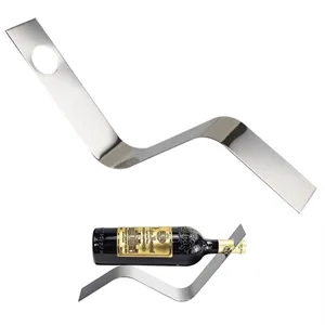S Shaped Stainless Steel Wine Bottle Stand