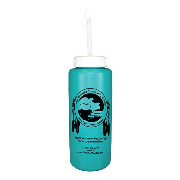 32 oz Grip Bottle with Flexible Straw - Image 18