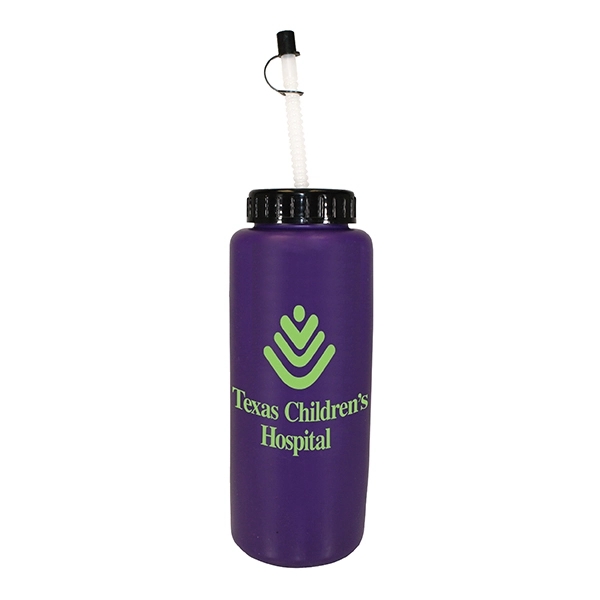 32 oz Grip Bottle with Flexible Straw - Image 19