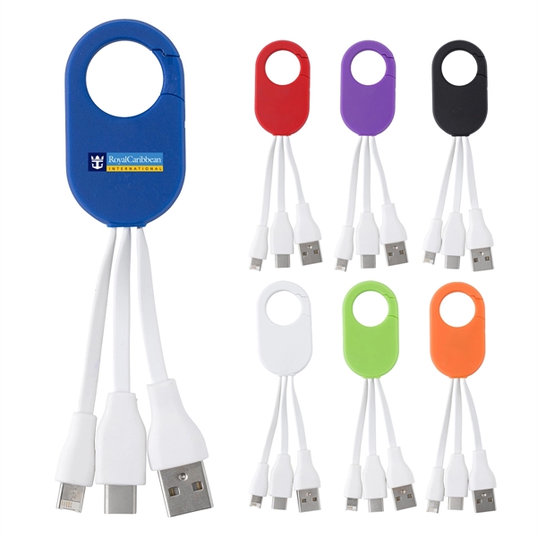 2-In-1 Charging Buddy With Carabiner Clip - Image 1