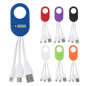 2-In-1 Charging Buddy With Carabiner Clip