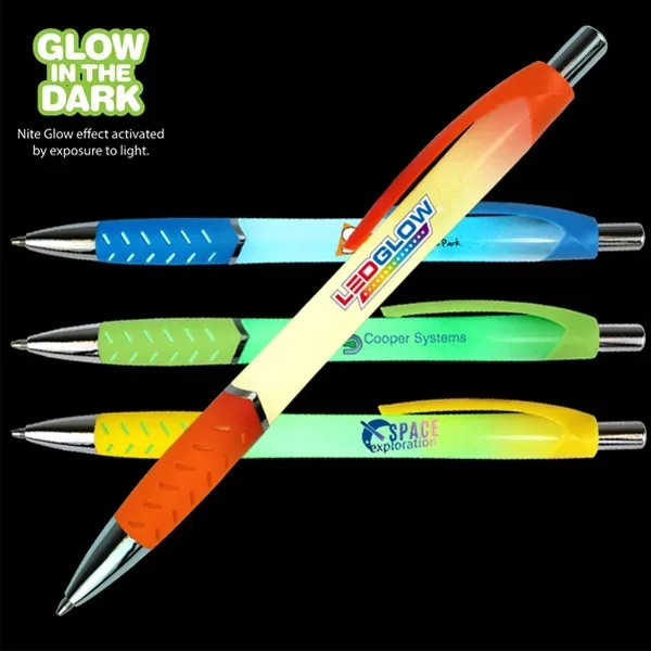Nite Glow Grip Pen, Full Color Digital - Image 1