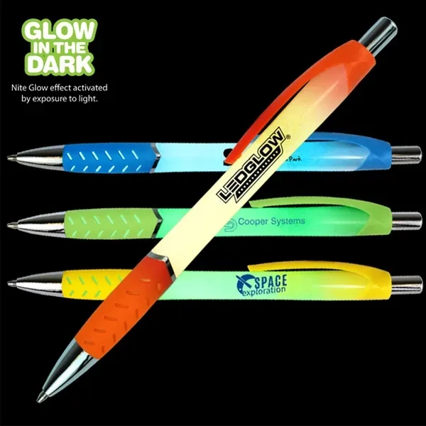Nite Glow Grip Pen - Image 1