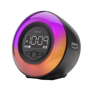 iHome Powerclock Glow Bluetooth Color Changing Alarm Clock