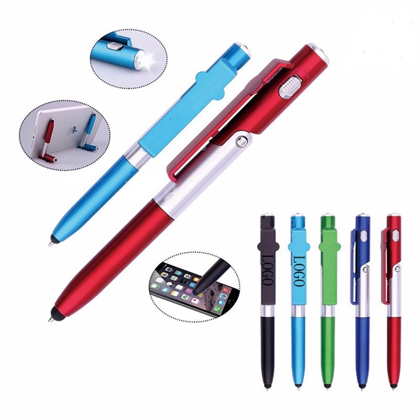 Light Up Pen with Stylus and Phone Holder     - Image 1