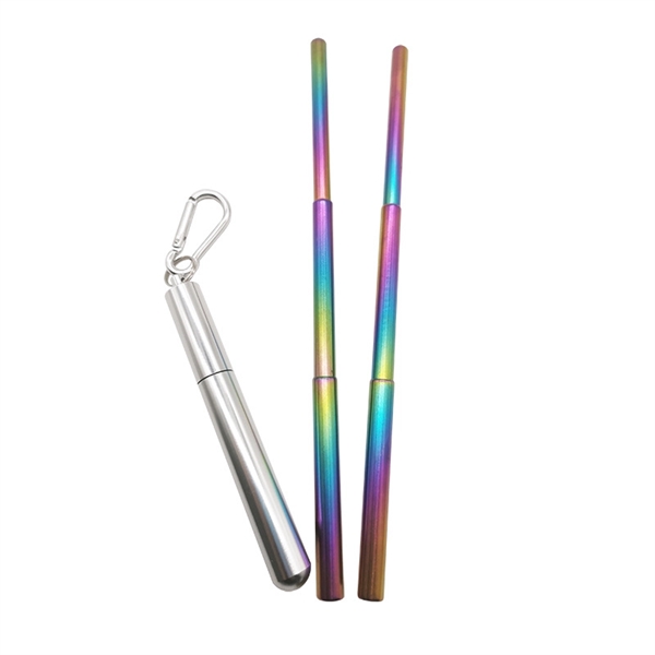 Collapsible Stainless Steel Straw Kit     - Image 2