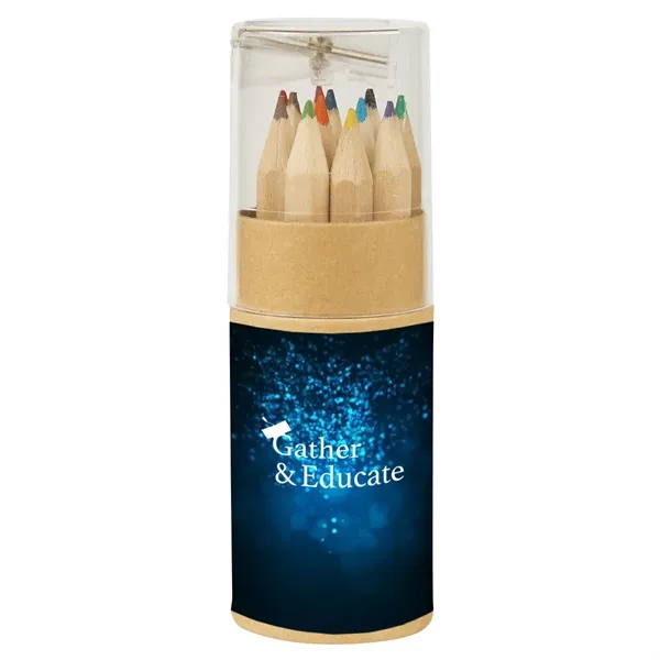 12-Piece Colored Pencil Set In Tube With Sharpener - Image 8