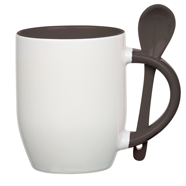 11 Oz. Full Color Stoneware Spooner Mug - Image 10