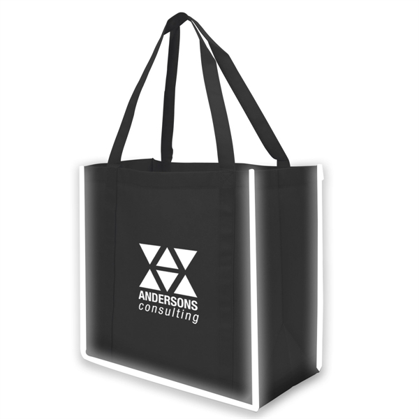 Reflective Large Grocery Tote Bag - Image 17