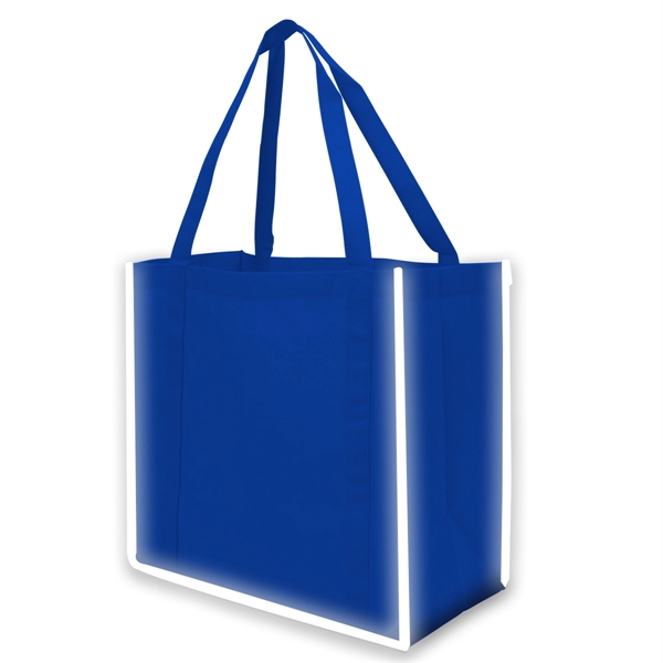 Reflective Large Grocery Tote Bag - Image 19