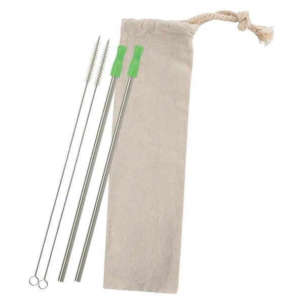 2-Pack Stainless Straw Kit with Cotton Pouch - Image 20