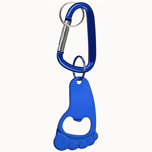 Foot Shaped Bottle Opener Key Holder and Carabiner - Image 2