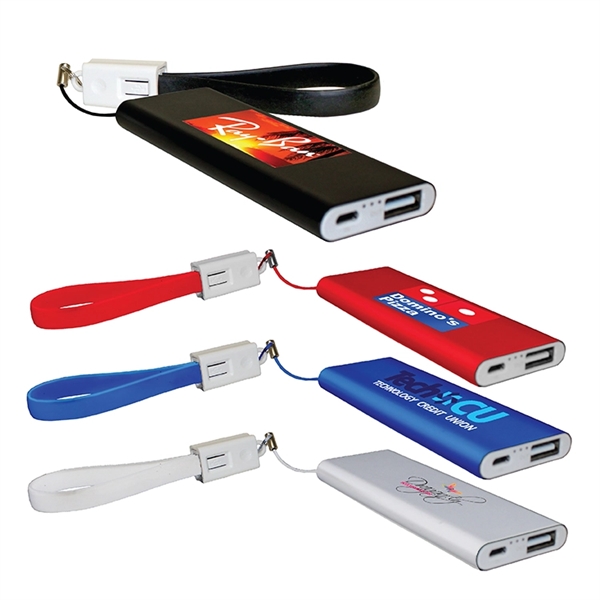 Flat Power Bank With Cable, Full Color Digital - Image 17
