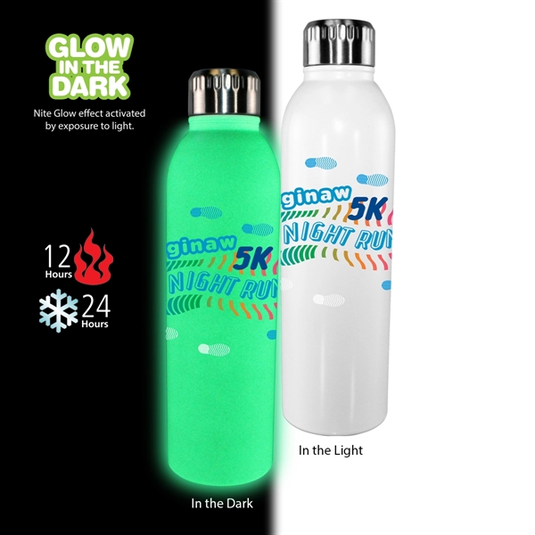 17 oz. Nite Glow Deluxe Bottle , Full Color Digital - Image 1
