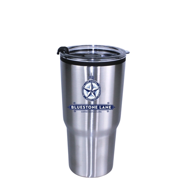 20 oz. Ares Tumbler with Stainless Straw/Flip Top Lid, Full - Image 6