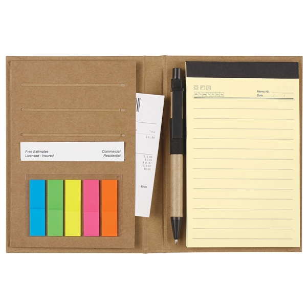MeetingMate Notebook With Pen And Sticky Flags - Image 12
