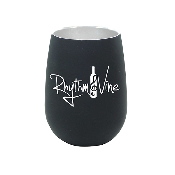 12 oz. Halcyon® Stainless Steel Wine Glass - Image 4