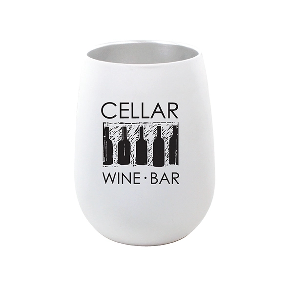 12 oz. Halcyon® Stainless Steel Wine Glass - Image 7