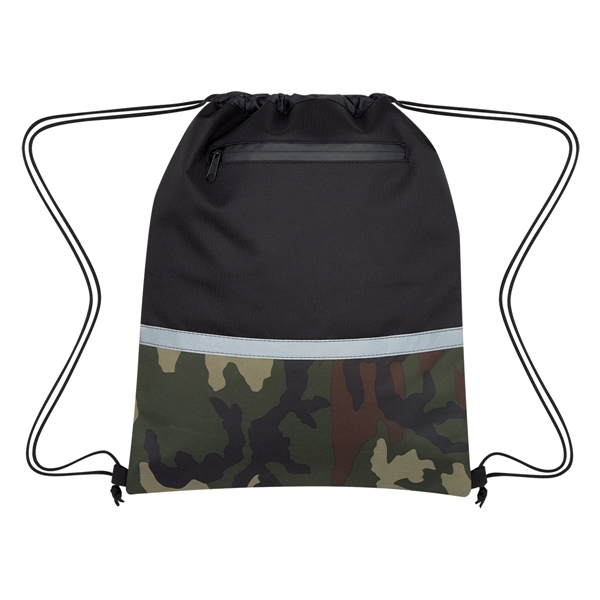 Camo Accent Drawstring Sports Pack - Image 7