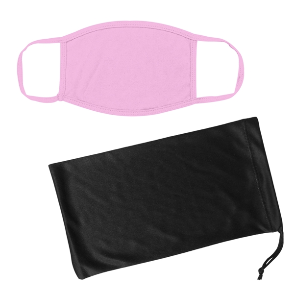 Cotton Reusable Mask & Mask Pouch With Antimicrobial Addi... - Image 6