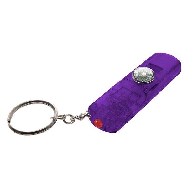 Whistle, Light And Compass Key Chain - Image 21
