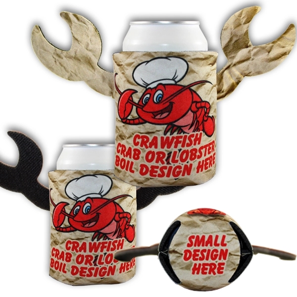 Sublimated Crazy Frio™ Crawfish Beverage Holder - Image 1
