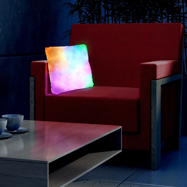 Light up pillow with slow change LED mood lighting - Image 1