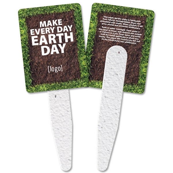 Earth Day Garden Grow Stakes / Fan - Image 1