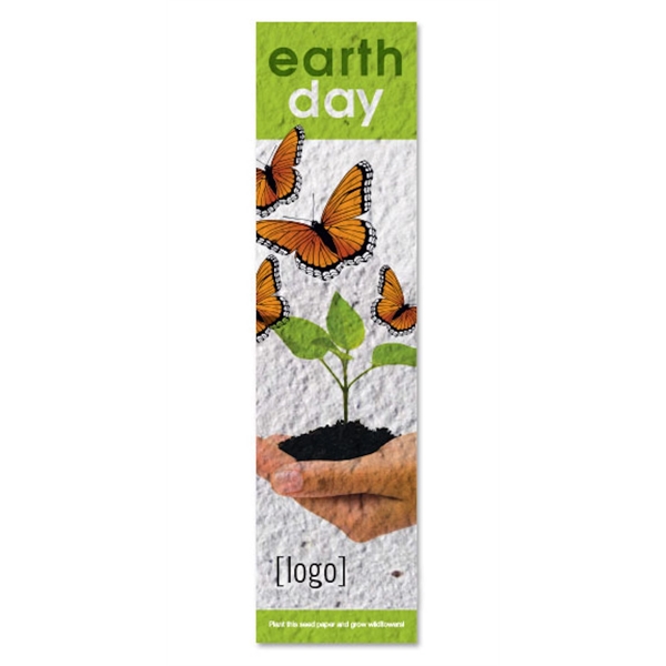 Earth Day Seed Paper Bookmark - Image 1