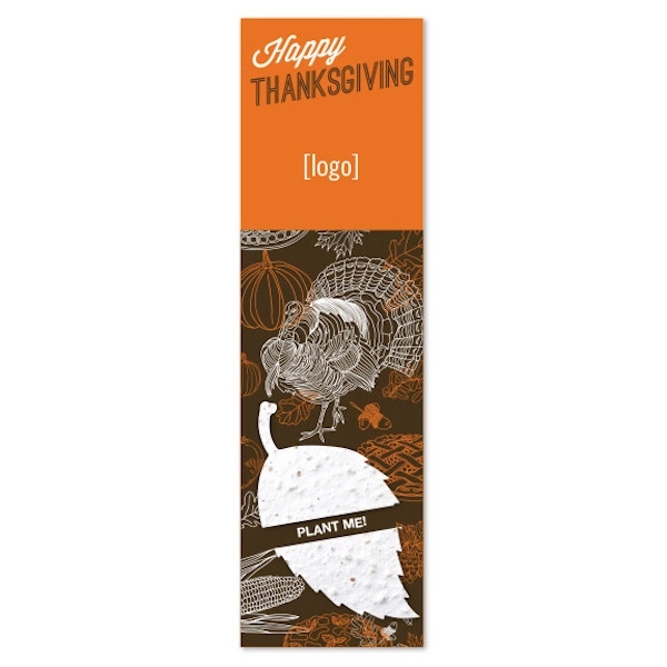 Thanksgiving Seed Paper Shape Bookmark - Image 5