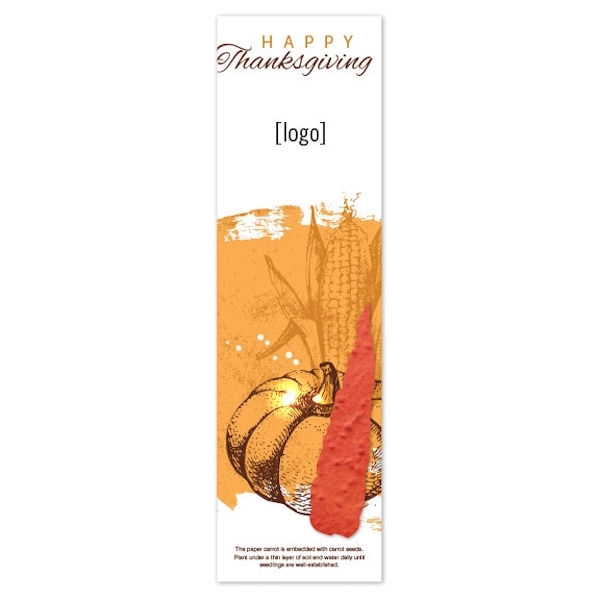 Thanksgiving Seed Paper Shape Bookmark - Image 8