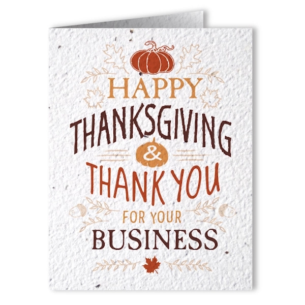 Thanksgiving Seed Paper Greeting Card - Image 2