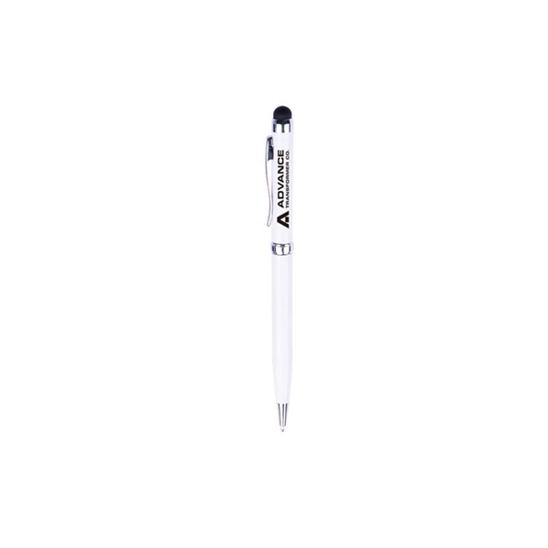 Slim Metal Pen with Stylus - Image 2