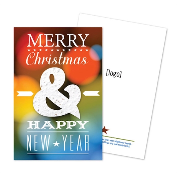 Holiday Seed Paper Shape Panel Card - Image 1