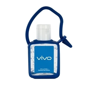 0.5 oz Clear Sanitizer with 0.5 oz. Silicone Bottle Sleeve