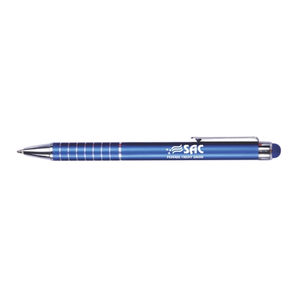 Aluminum Ballpoint Pen with Stylus - Image 7