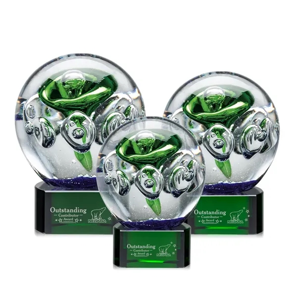 Aquarius Award on Green Base - Image 1