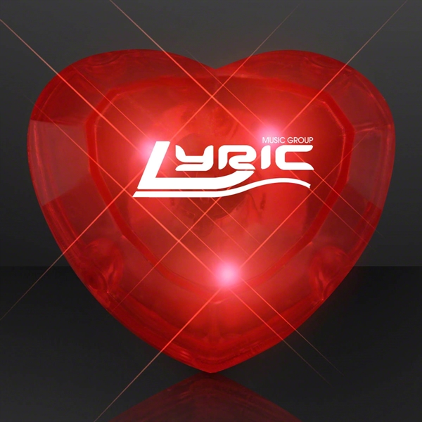 Light-up Huge Gem Flashing Heart Ring - Image 3