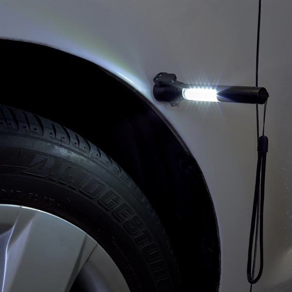 Car Emercenty Tool 4 in 1 Bright COB Aluminum Flashlight, Wi - Image 6